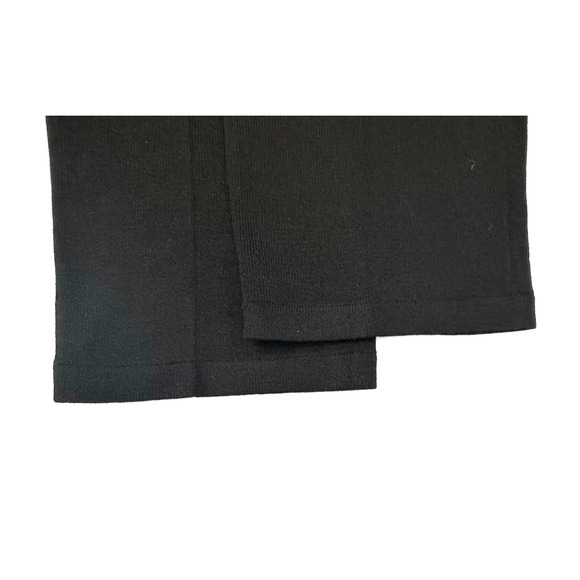 St. John Sport Pants M Black Santana Knit High-Rise Wide Leg Pull-On Ankle Pant - Picture 7 of 7